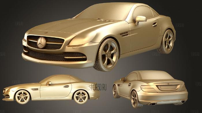 Mercedes Benz SLK Class R172 2012 stl model for CNC